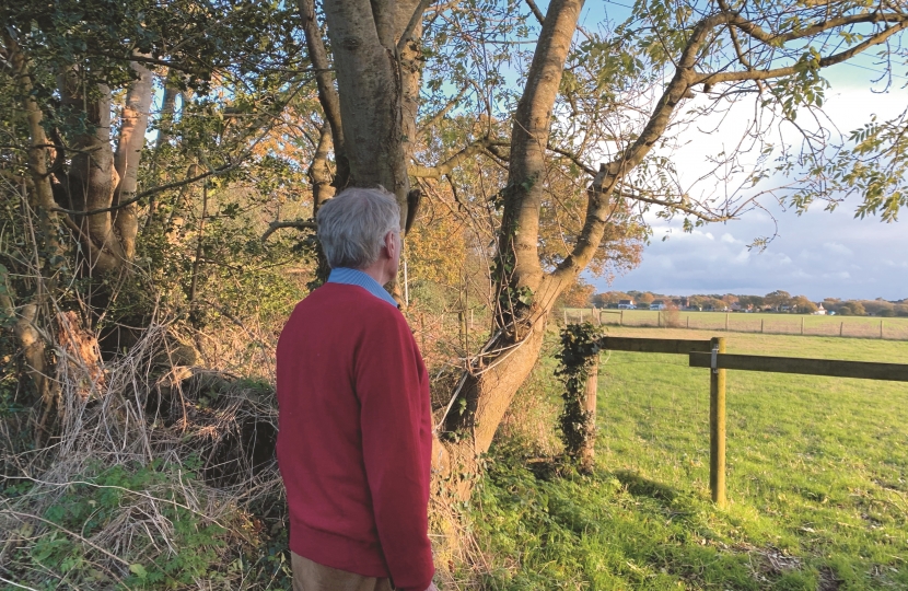 Chris looking over Green Belt