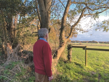 Chris looking over Green Belt