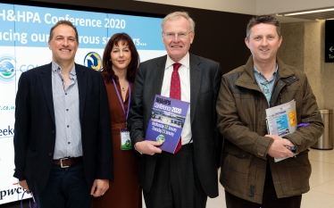 Picture shows (from left) Martin and Victoria Bowrey, Sir Christopher Chope, and Andrew Gray